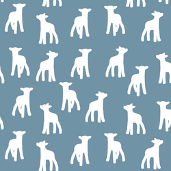 Lamb Silhouette in Marine