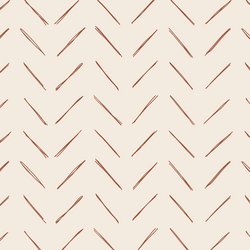 Chevron in Rust Red on Egret