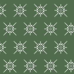 Snowflake Stitch in Kale