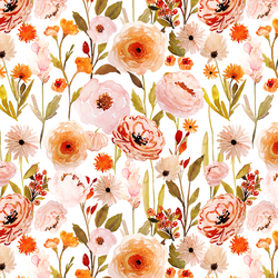 Petite Autumn Garden in White