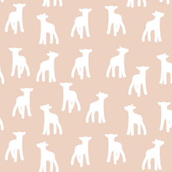 Lamb Silhouette in Shell