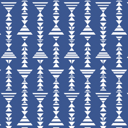 Little Tribal Stripe in Blue Jay
