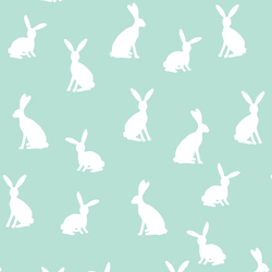 Cottontail Silhouette in Aloe