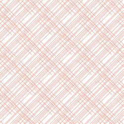 Thatched in Peony on White