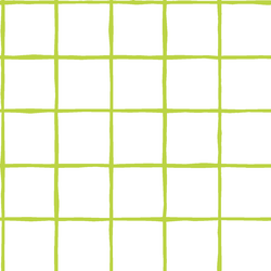 Windowpane in Lime on White