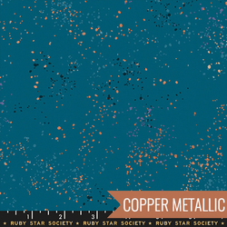 Speckled in Metallic Teal