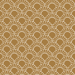 Mosaic Sun Tile in Burnt Toffee