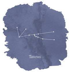 Taurus Sign Panel in Indigo