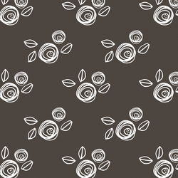Small Regal Roses in Brown