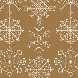 Snowflakes in Ochre