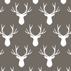 Stag Silhouette in Stone