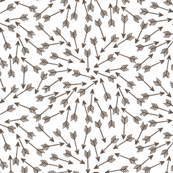 Arrows in Timber on White