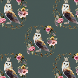 Cambridge Owl in Grey Green