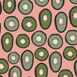 Kiwis in Light Rose