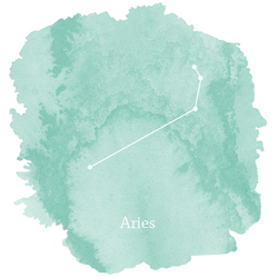 Aries Sign Panel in Succulent