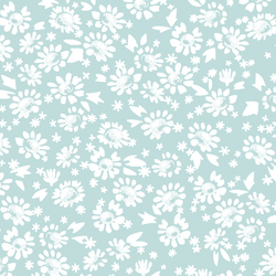 Daisies in Glacier Blue