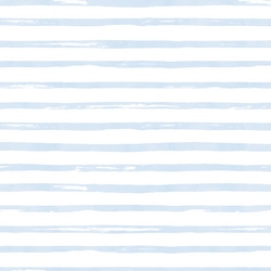 Watercolor Stripes in Frost Blue