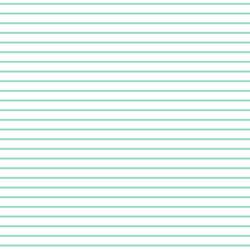 Small Garden Stripe in Aqua on White