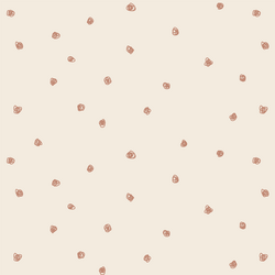 Squiggle Dots in Sienna on Egret