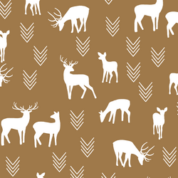 Deer Silhouette in Ochre