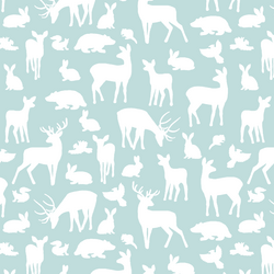Forest Friends in Glacier Blue