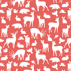 Forest Friends in Salmon