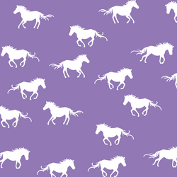 Horse Silhouette in Amethyst