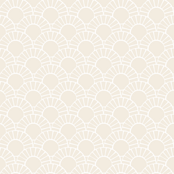 Mosaic Sun Tile in Shell