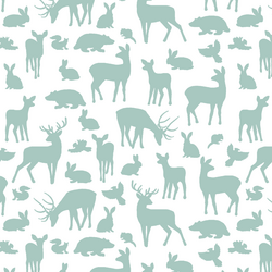Forest Friends in Aspen on White