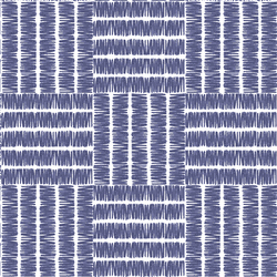 Basketweave in Indigo