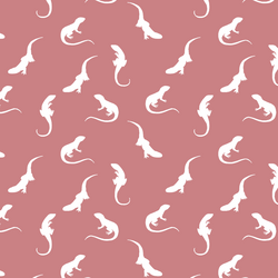 Iguana Silhouette in Berry