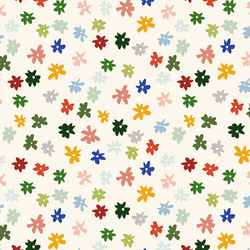 Large Flowers in Ivory