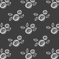 Small Regal Roses in Onyx