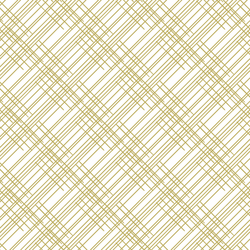Thatched in Brass on White
