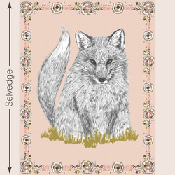 Foxy Loxy Quilt Panel in Harvest