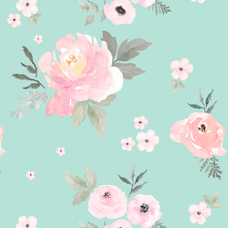 Sweet Blush Roses in Aloe