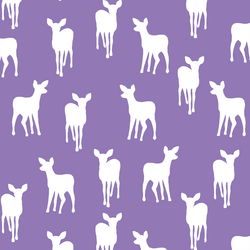 Fawn Silhouette in Amethyst