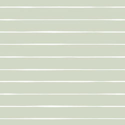 Stripe in White on Light Sage