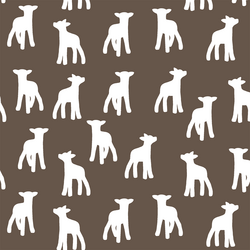 Lamb Silhouette in Timber