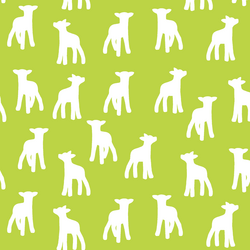 Lamb Silhouette in Lime