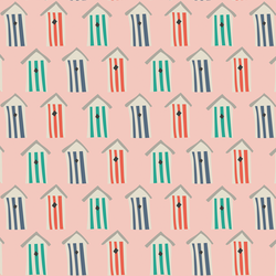 Beach Huts in Pink Sand