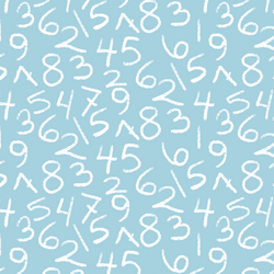 Tossed Numbers in Robins Egg