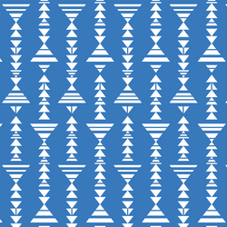Little Tribal Stripe in Cerulean