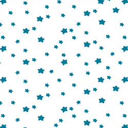 Star Light in Peacock on White