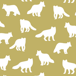 Fox Silhouette in Brass