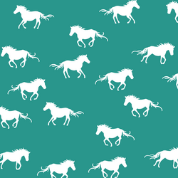 Horse Silhouette in Jade