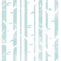 Big Birches in Glacier Blue