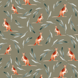 Kangaroos in Dusty Olive
