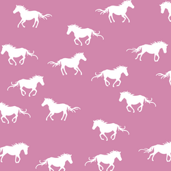 Horse Silhouette in Wisteria