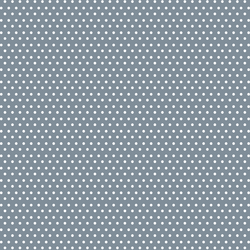 Small Winter Dot in White on Winter Blue